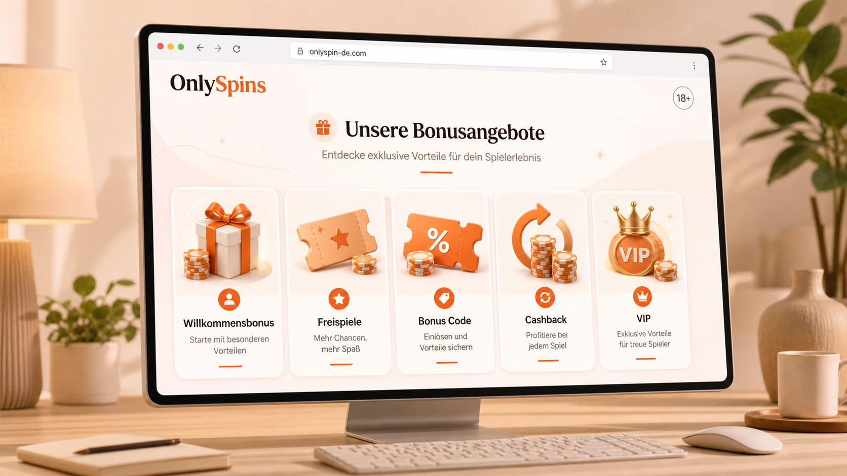 Welche Bonusangebote sind bei OnlySpins möglich?